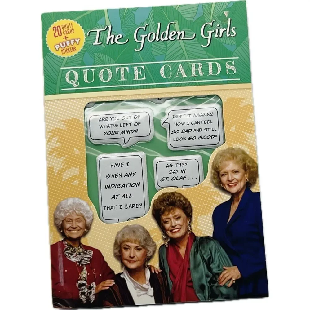 - Golden girls “postcard book‎ with puffy stickers